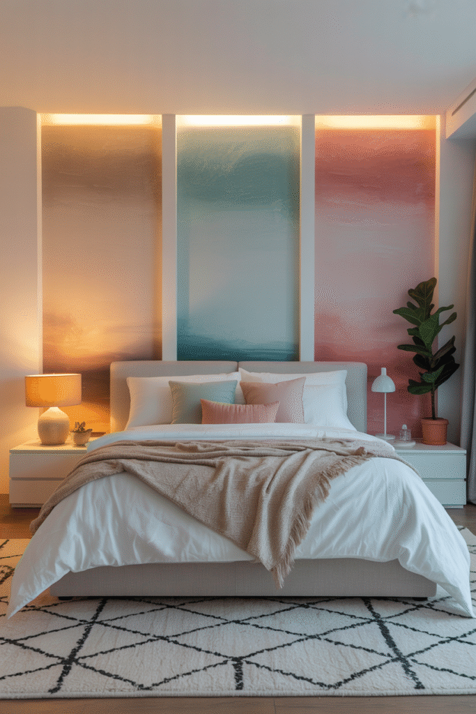 colorful bedroom decor